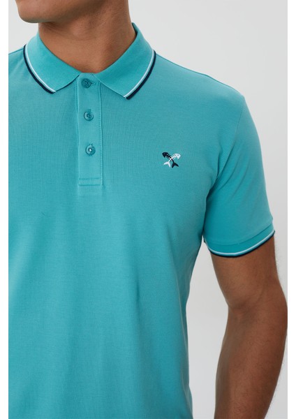 Regular Fit Polo Yaka Nakış Detaylı T-Shirt-PL2472TY241 fiyatları