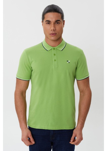 Regular Fit Polo Yaka Nakış Detaylı T-Shirt-PL2472TY241 modelleri