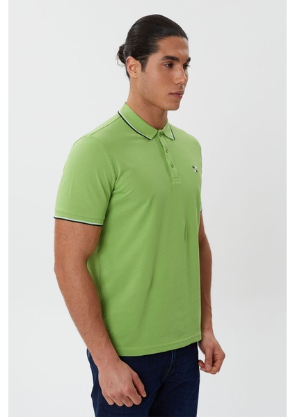 Regular Fit Polo Yaka Nakış Detaylı T-Shirt-PL2472TY241 fırsatları