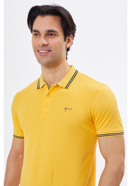Regular Fit Polo Yaka Detaylı Erkek T-Shirt-PL3565TY241 modelleri
