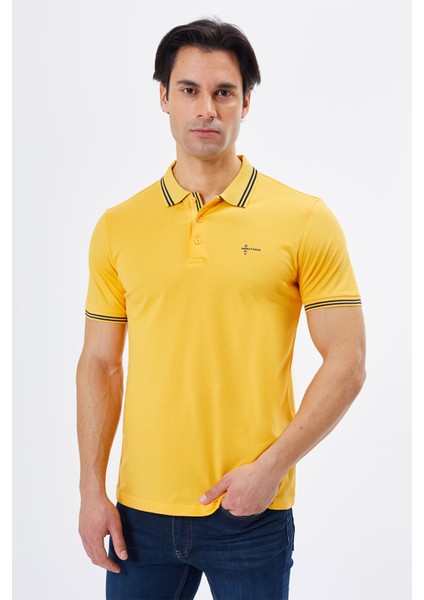 Regular Fit Polo Yaka Detaylı Erkek T-Shirt-PL3565TY241 indirimleri