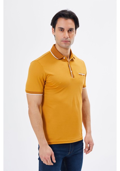 Polo Yaka Regular Fit Cepli Erkek Düğme Detaylı T-Shirt-6262TY241 fırsatları