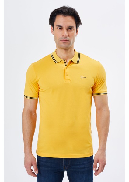 Regular Fit Polo Yaka Detaylı Erkek T-Shirt-PL3565TY241 fırsatları