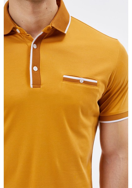 Polo Yaka Regular Fit Cepli Erkek Düğme Detaylı T-Shirt-6262TY241 fiyatları