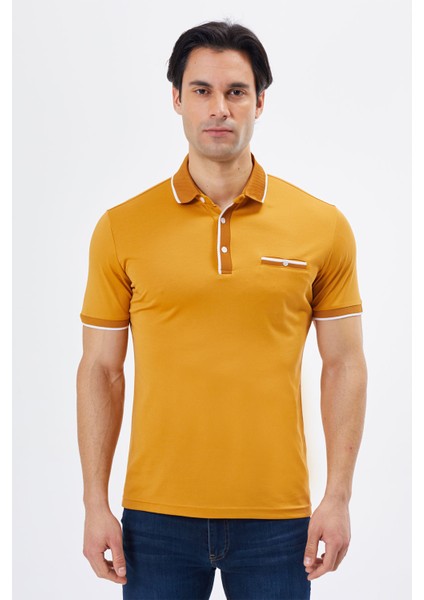 Polo Yaka Regular Fit Cepli Erkek Düğme Detaylı T-Shirt-6262TY241 modelleri