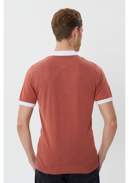 Polo Yaka Klasik Kalıp Fermuarlı Triko T-Shirt-TY1082TY241 indirimleri
