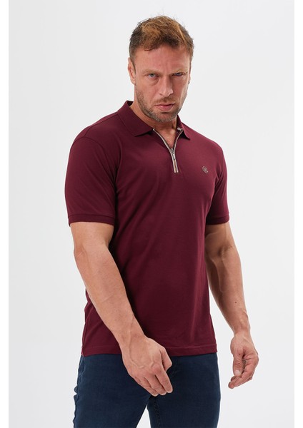 Regular Fit Polo Yaka Fermuar Detaylı T-Shirt-PL3569TY241 modelleri