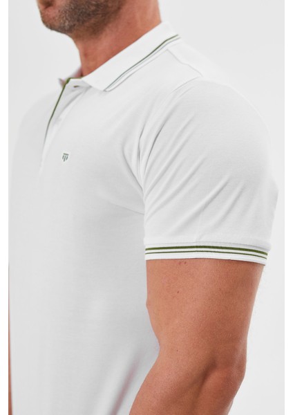 Regular Fit Polo Yaka Detaylı Erkek T-Shirt-6265TY241