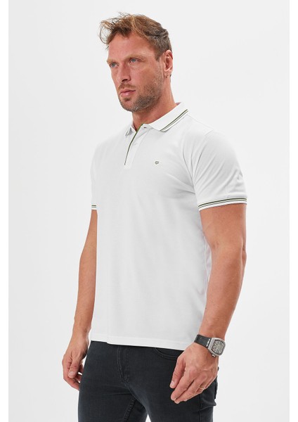 Regular Fit Polo Yaka Detaylı Erkek T-Shirt-6265TY241
