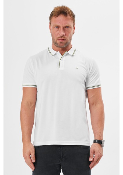 Regular Fit Polo Yaka Detaylı Erkek T-Shirt-6265TY241