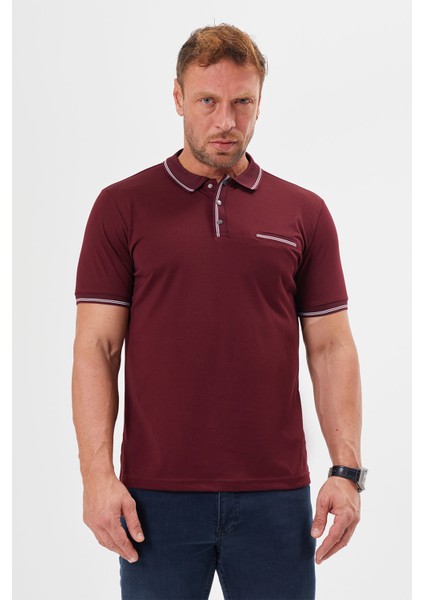 Polo Yaka Regular Fit Cepli Erkek Çıtçıt Detaylı T-Shirt-6245TY241 modelleri