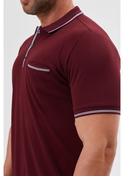 Polo Yaka Regular Fit Cepli Erkek Çıtçıt Detaylı T-Shirt-6245TY241 fırsatları
