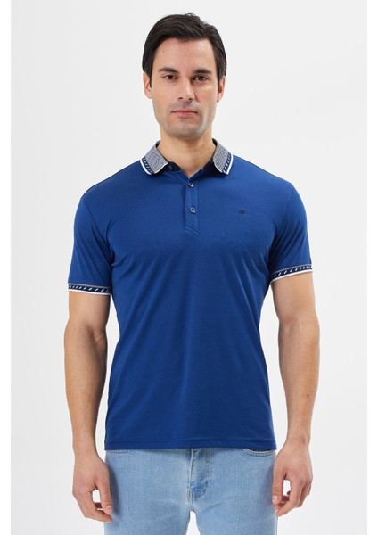 Polo Yaka Regular Fit Yaka Detaylı Erkek T-Shirt-6252TY241 fiyatları