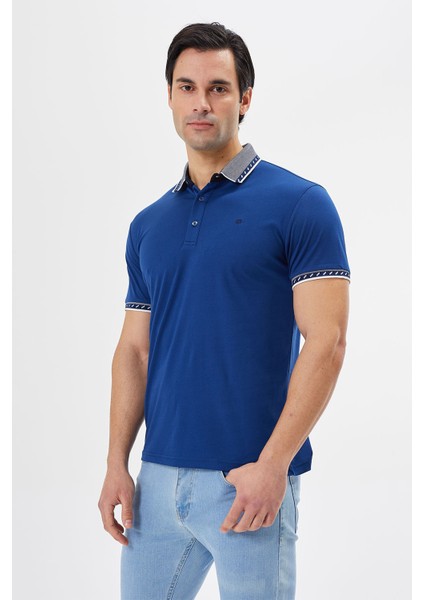 Polo Yaka Regular Fit Yaka Detaylı Erkek T-Shirt-6252TY241 fırsatları