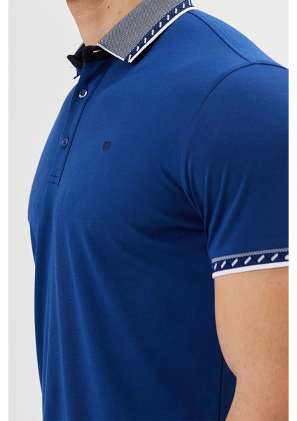 Polo Yaka Regular Fit Yaka Detaylı Erkek T-Shirt-6252TY241 indirimleri