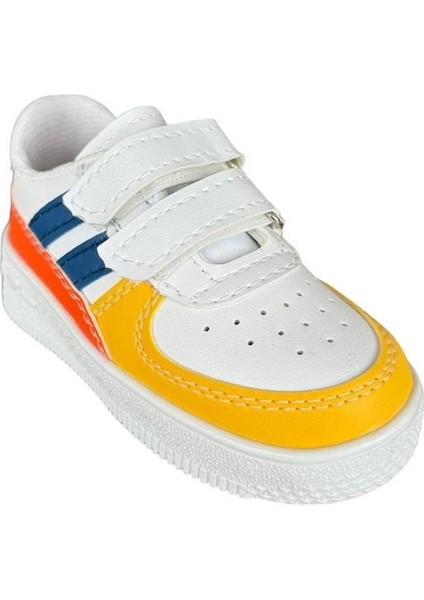 Çocuk Sneaker Spor Ayakkabı Mavi-Sarı