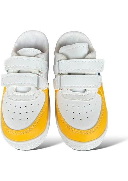 Çocuk Sneaker Spor Ayakkabı Mavi-Sarı
