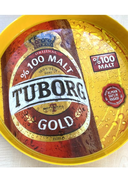Mika Tuborg Tepsi Servis Tepsisi Bira Tepsisi