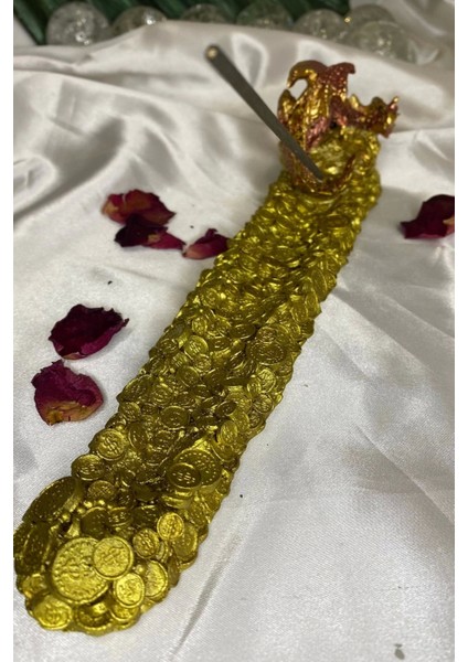 Ejderha Dragon Para Bereket Çubuk Tütsülük Gold