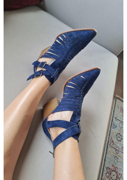 019 1007 Topukla Kadın Süet Yazlık Bot