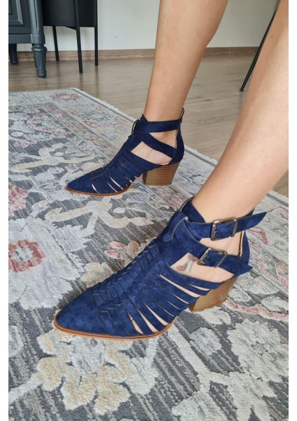 019 1007 Topukla Kadın Süet Yazlık Bot fiyatları