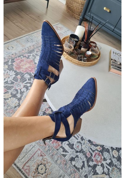 019 1007 Topukla Kadın Süet Yazlık Bot modelleri