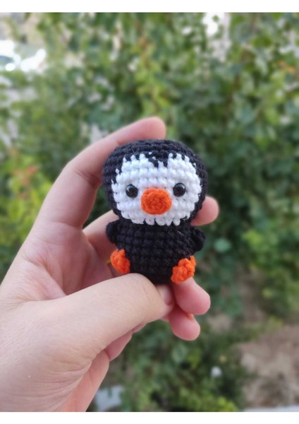 Amigurumi Mini Penguen Anahtarlık Oyuncak (6 Cm-1 Adet)