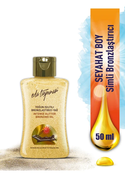 Seyahat Boy Yoğun Işıltılı Bronzlaştırıcı Yağ Mini 50 ml