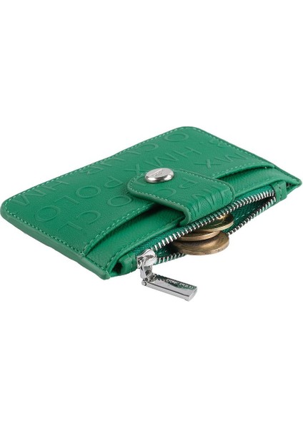 Bozuk Para Bölmeli Kullanışlı Küçük Kartlık Cüzdan Yeşil modelleri