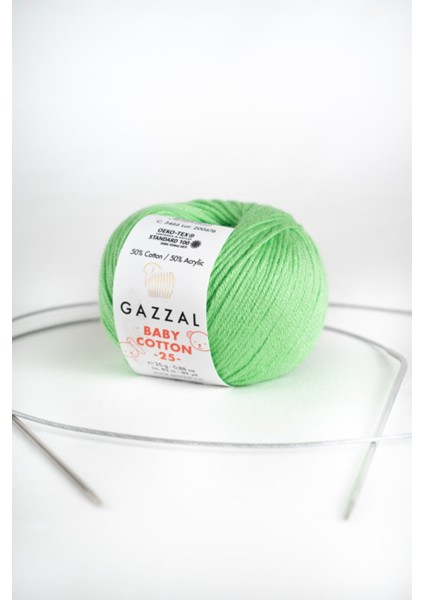 50-99M Baby Cotton 25 gr Amigurimi, Punch El Örgü Ipi Taka Yarn (3466) 25 - 49 gr Pamuk & Akrilik P
