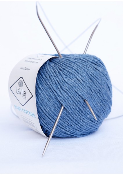 Mavi Baby Cotton 50 gr Amigurumi, Punch, El Örgü Ipi Taka Yarn (Derin GECE-5208) Pamuk & Akrilik 50 fiyatları