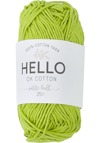 25 - 49 gr Pamuk Ipliği No: 131 25GR %100 Cotton Yarn 1 50-99M Yeşil Pamuk