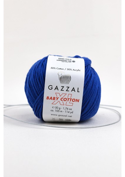 Pamuk & Akrilik Baby Cotton Xl 50 gr Amigurimi Punch El Örgü Ipligi Taka Yarn 3421 Xl Lacivert 250