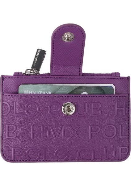 Bozuk Para Bölmeli Kullanışlı Küçük Kartlık Cüzdan Mor fırsatları