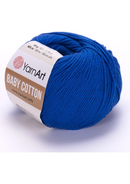 Lacivert Baby Cotton - Bebek El Örgü Ipi Saks MAVISI-456