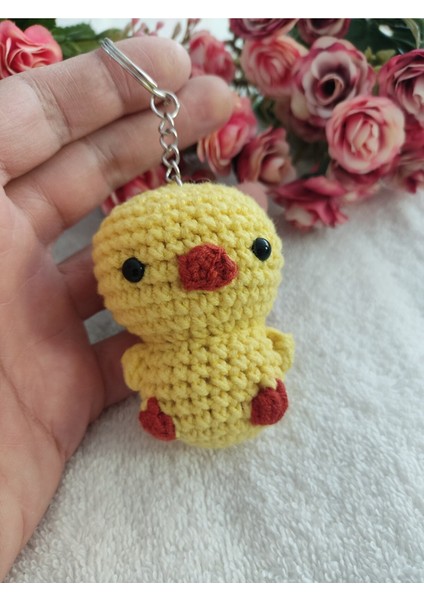 Trendo Gurumi Amigurumi Mini Civciv Anahtarlık Oyuncak (6 Cm-1 Adet)