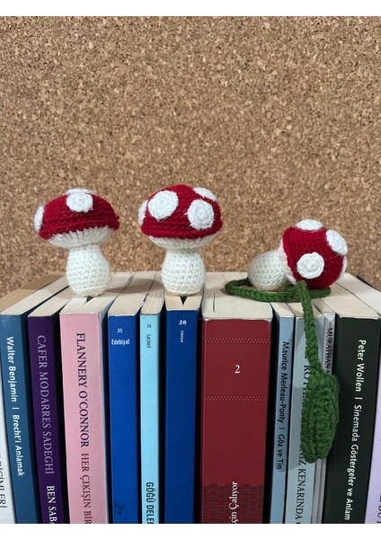 Sumicorn Design Sevimli Amigurumi Örgü Mantar Kitap Ayracı,kitap Aksesuarı,kitap Severler Için Hediye