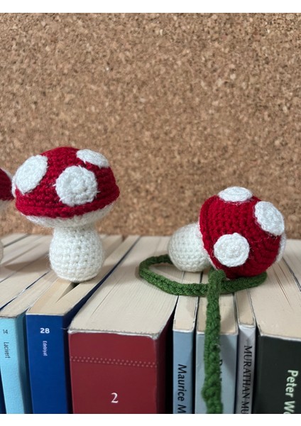 Sumicorn Design Sevimli Amigurumi Örgü Mantar Kitap Ayracı,kitap Aksesuarı,kitap Severler Için Hediye