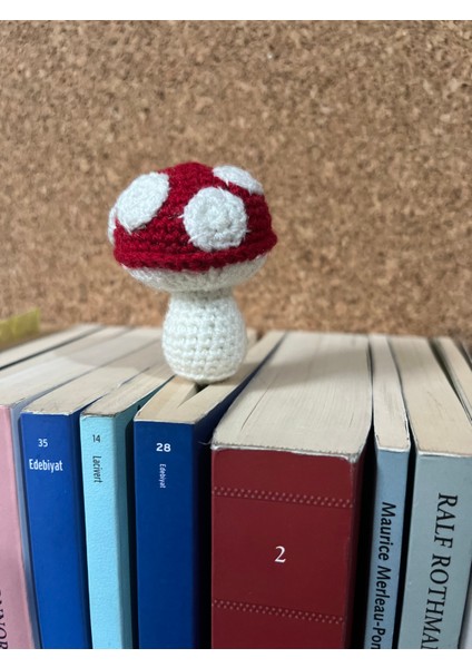 Sumicorn Design Sevimli Amigurumi Örgü Mantar Kitap Ayracı,kitap Aksesuarı,kitap Severler Için Hediye