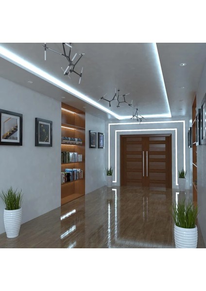 12V 2835 Yüksek Lümen Şerit LED Metrede 120 Ledli - Beyaz, Günışığı, Amber - 5, 10, 15, 20, 25 ve 50 Metre Seçenekleri - İç Mekan Aydınlatma