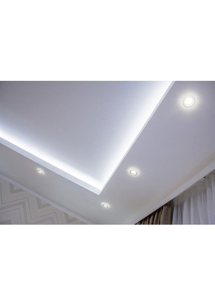 12V 2835 Yüksek Lümen Şerit LED Metrede 120 Ledli - Beyaz, Günışığı, Amber - 5, 10, 15, 20, 25 ve 50 Metre Seçenekleri - İç Mekan Aydınlatma