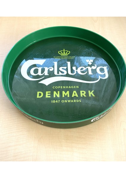 Sanat Taciri Sert Plastik Carlsberg Tepsi Bira Tepsisi