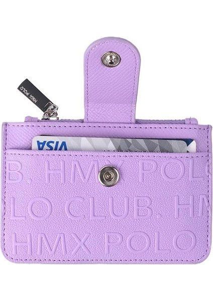 Bozuk Para Bölmeli Kullanışlı Küçük Kartlık Cüzdan Lila fırsatları