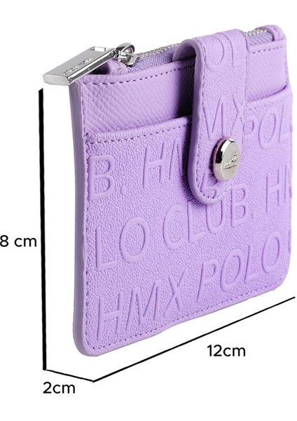 Bozuk Para Bölmeli Kullanışlı Küçük Kartlık Cüzdan Lila indirimleri