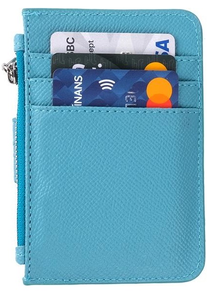 Bozuk Para Bölmeli Kullanışlı Küçük Kartlık Cüzdan Turkuaz fiyatları