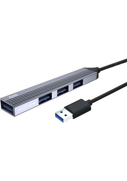 Dm CHB056 USB 3.0 To 4 Portlu 3*usb 2.0 1*usb 3.0 Hub Çoklayıcı 15 cm