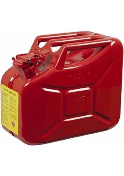 Kırmızı Metal Yakıt Bidonu 10 Litre
