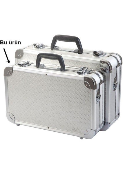 Yuvarlak Köşeli Alüminyum Takım Çantası 39,5X24X9 cm