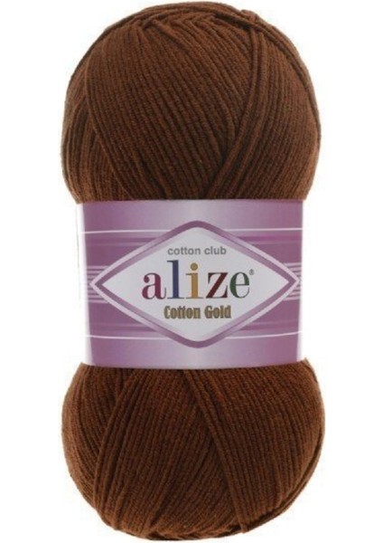 Cotton Gold 690 Kiremit Rengi Pamuklu El Örgü Ipi - 5 Adet