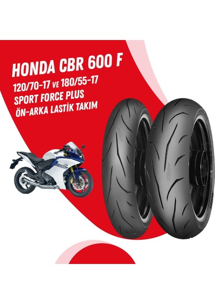 Honda Cbr 600 F Mitas Sport Force + Lastik Takımı
